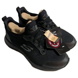 Skechers Work Slip Resistant Shoes Womens 6 Black Memory Foam NWT